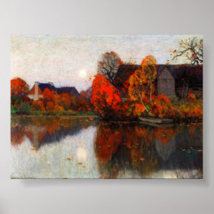 Poster Clarence Gagnon - L'étang en octobre
