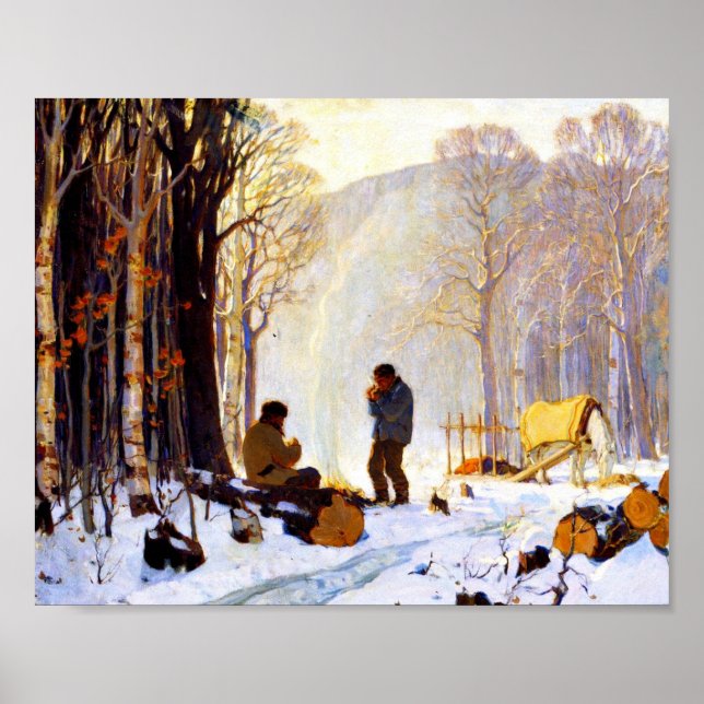 Poster Clarence Gagnon - Village solitaire (Devant)