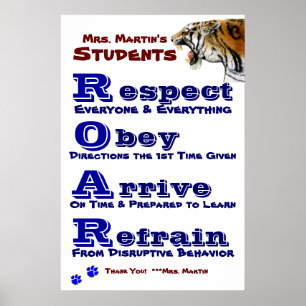 Poster Class Guidelines/Rules