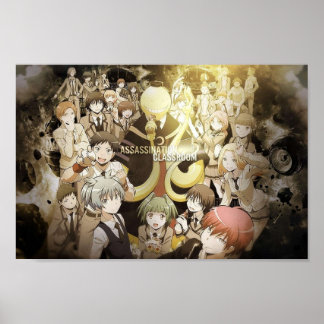 Poster Classe d'assassinat Koro Sensei vieille page memoi