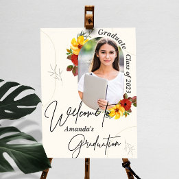 Poster Classe de 2023 Photo Graduation Party Welcome