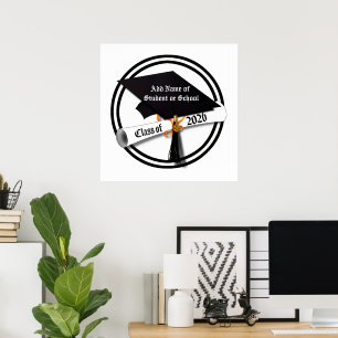 Poster Classe de casquette et de diplôme de 2026