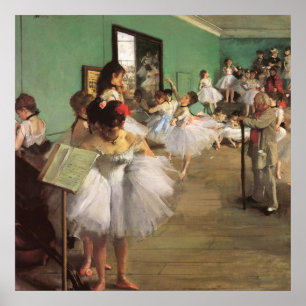 Poster Classe de danse par degrés, Ballet d'impressionnis
