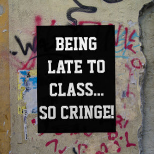 Poster Classe de décors de salle de classe du collège