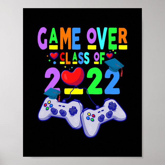 Poster Classe de Jeux Plus de 2022 Jeux Vidéo Graduation (Devant)