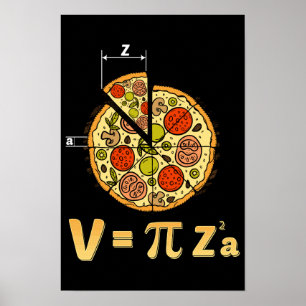 Poster Classe de mathématiques Pi Day Enseignant Pizza Ga