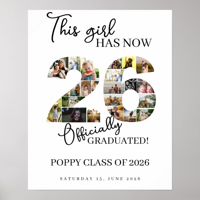 Poster classe de remise des diplômes de 2026 (Devant)