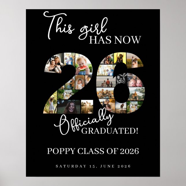 Poster classe de remise des diplômes de 2026 (Devant)