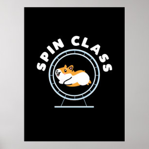Poster Classe de spin Hamster