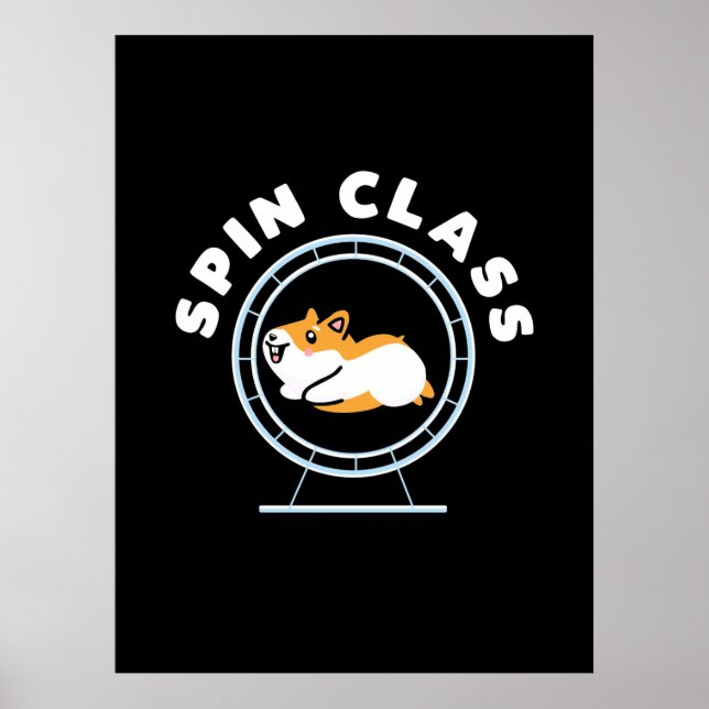 Poster Classe de spin Hamster (Devant)