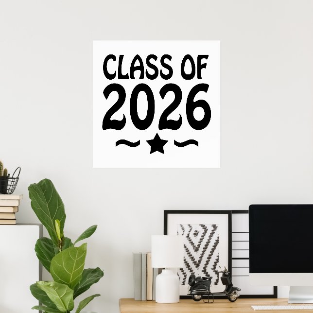 Poster Classe d'étoiles de 2026 (Bureau à domicile)