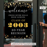 Classe Réunion Année Bienvenue Black Gold Stars
