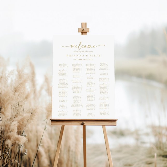 Poster Classement Alphabétique Or Moderne (Créateur téléchargé)
