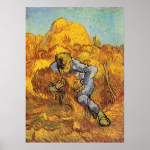 Poster Classeur Sheaf (après Millet) par Vincent van Gogh