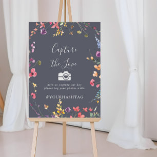 Poster Classic Blue Wild Capture le hashtag Love