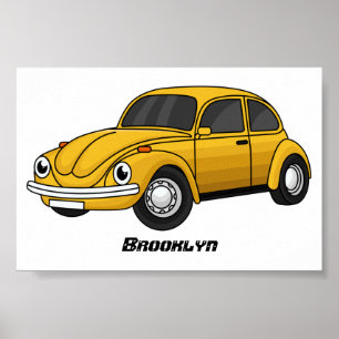 Poster Classic car cartoon