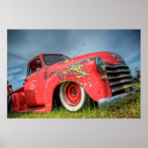 Poster Classic Chevy Pickup