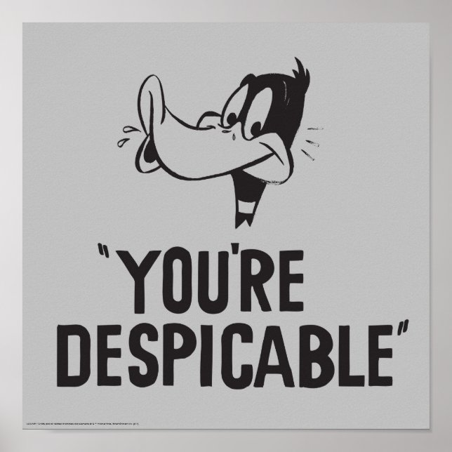Poster Classic DAFFY DUCK™ "You're Despicable" (Devant)