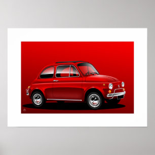 Poster Classic Fiat 500