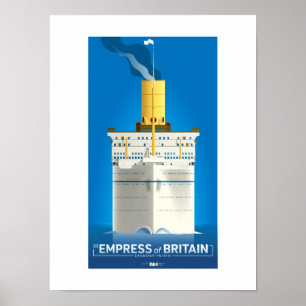 Poster CLASSIC LINER SERIES - SS Empress of Britain