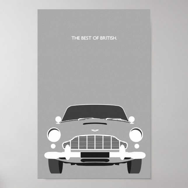 Poster Classic Original DB5 voiture de sport (Devant)