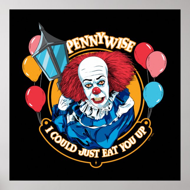 Poster Classic Pennywise - Je Pourrais Juste Vous Manger  (Devant)