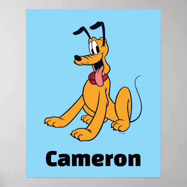 Poster Classic Pluto Red Collar (Devant)