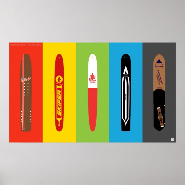 Poster Classic Snowboards - L'époque des Snurfer (Devant)
