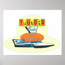 Poster Classic Thunderboats