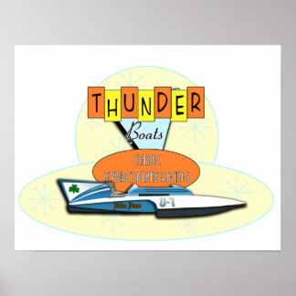 Poster Classic Thunderboats
