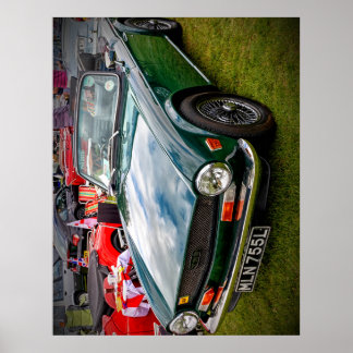 Poster Classic Triumph TR6 voiture de sport