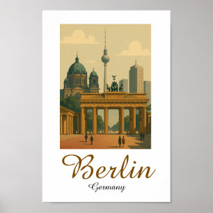 Poster Classic Vintage Berlin Allemagne