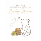 Classic Winnie l'Affiche de bienvenue Baby shower 