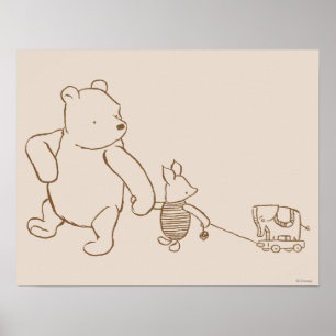 Poster Classic Winnie l'Ooh et le Piglet 2