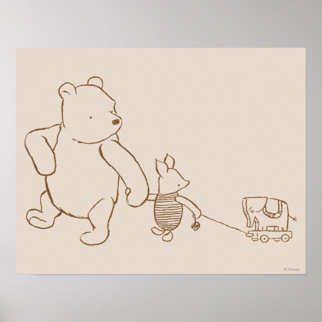 Poster Classic Winnie l'Ooh et le Piglet 2 (Devant)