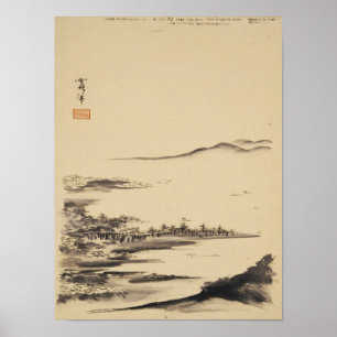 Poster Classics Zen - Sesshu - Paysage d'automne
