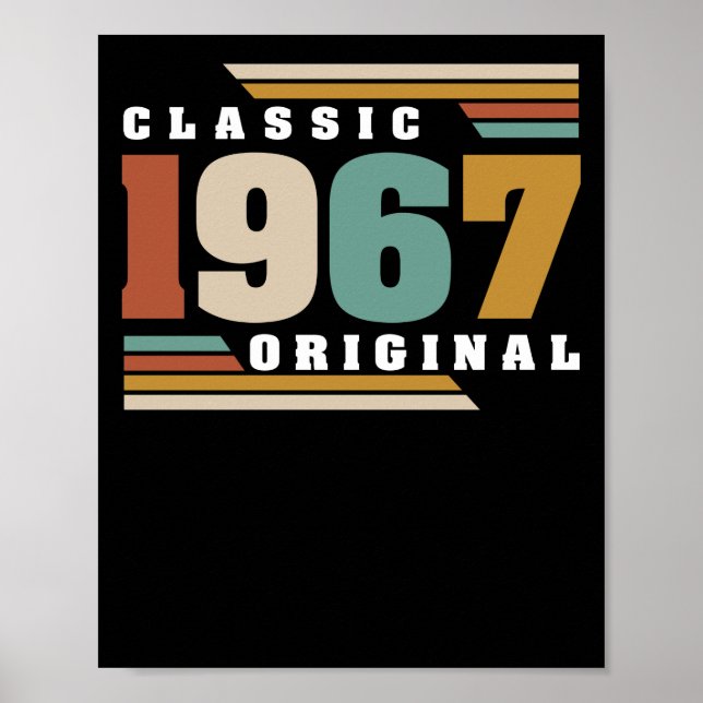 Poster Classique 1967 Original 55e anniversaire 55 ans (Devant)