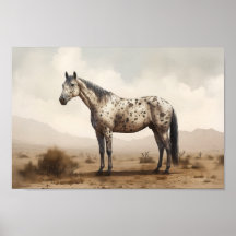 Poster classique américain Appaloosa Horse
