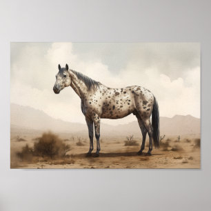 Poster classique américain Appaloosa Horse