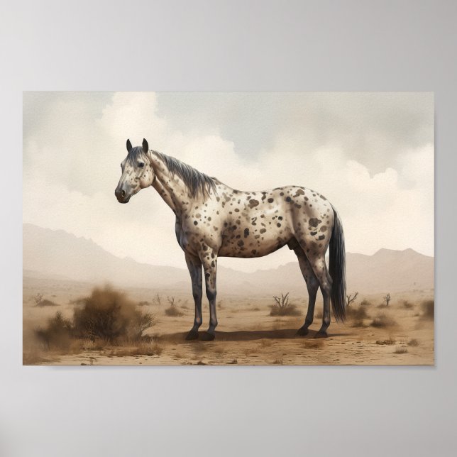 Poster classique américain Appaloosa Horse (Devant)