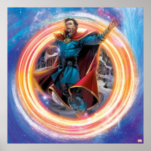 Poster Classique Avengers   Docteur étrange dans le porta