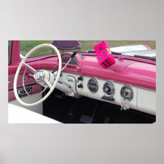 Poster classique de voiture vintage (Devant)