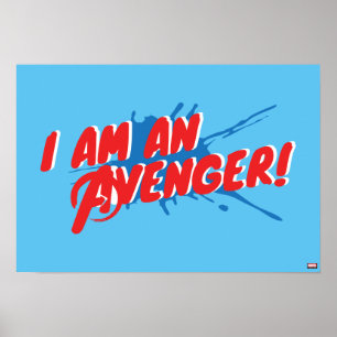 Poster Classique des Avengers Graphisme "Je suis un Aven