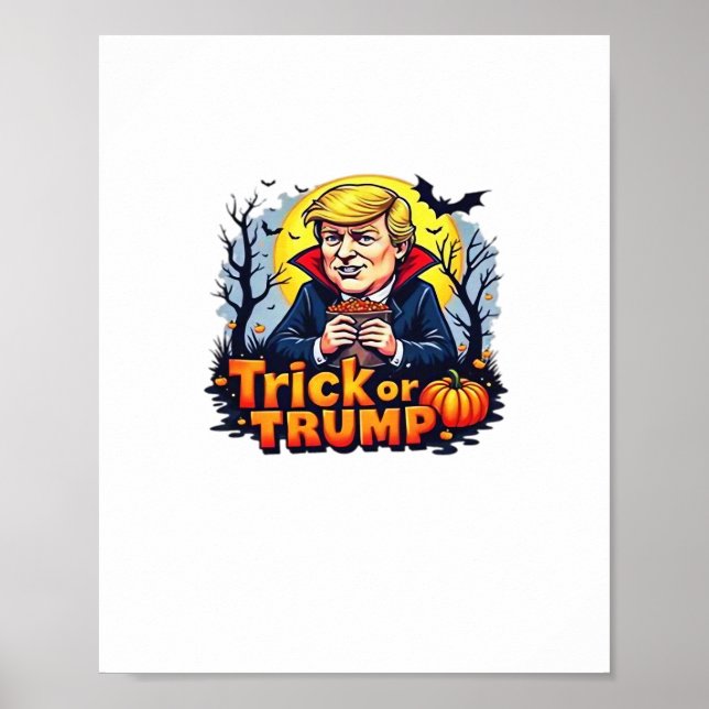 Poster Classique Trick Ou Halloween (Devant)
