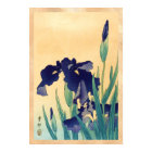 classique vintage japonais ukiyo-e violet irises a