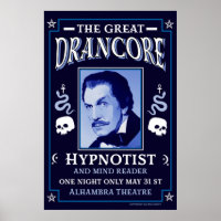 Poster classique vintage victorien Hypnotist