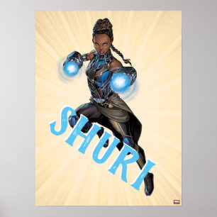 Poster Classiques Avengers   Shuri Saut avec gantelets