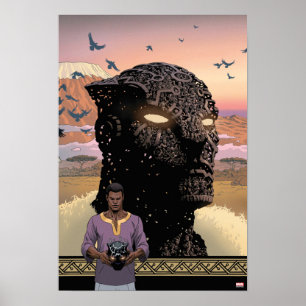 Poster Classiques Avengers   T'Challa en tant que Black P