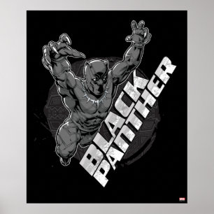 Poster Classiques des Avengers Badge du Saut de Black P