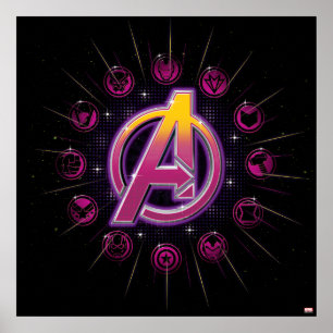 Poster Classiques des Avengers   Icônes stellaires des Av